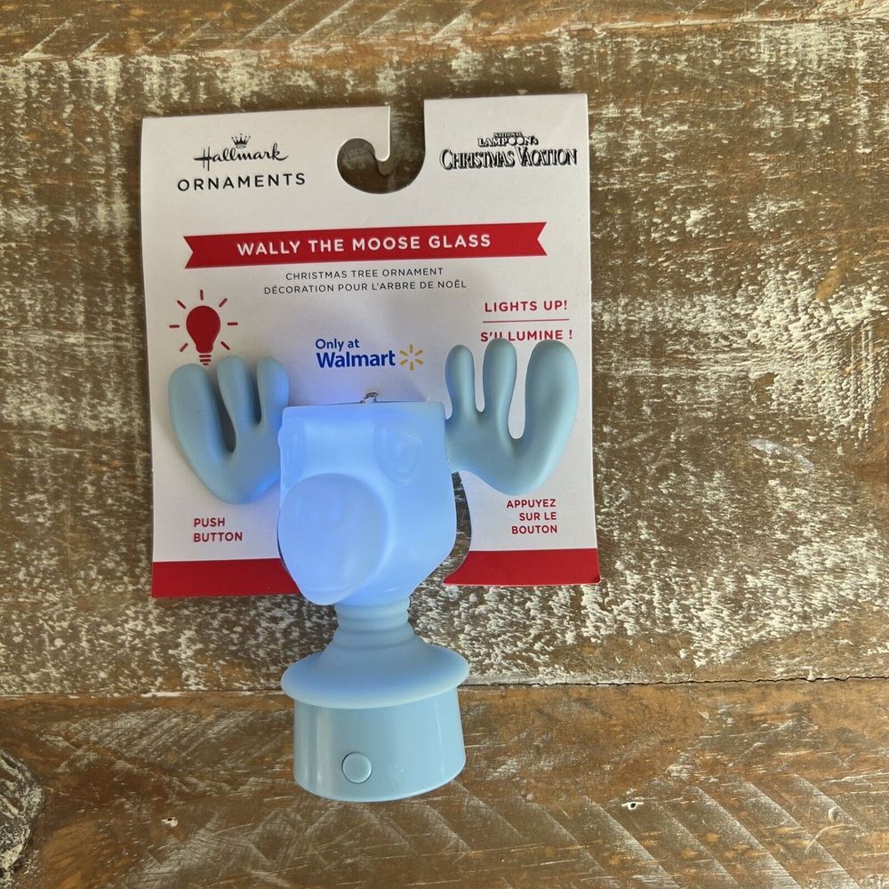 Hallmark 2023 Ornament Wally The Moose Glass Lampoon Christmas Vacation Light Up